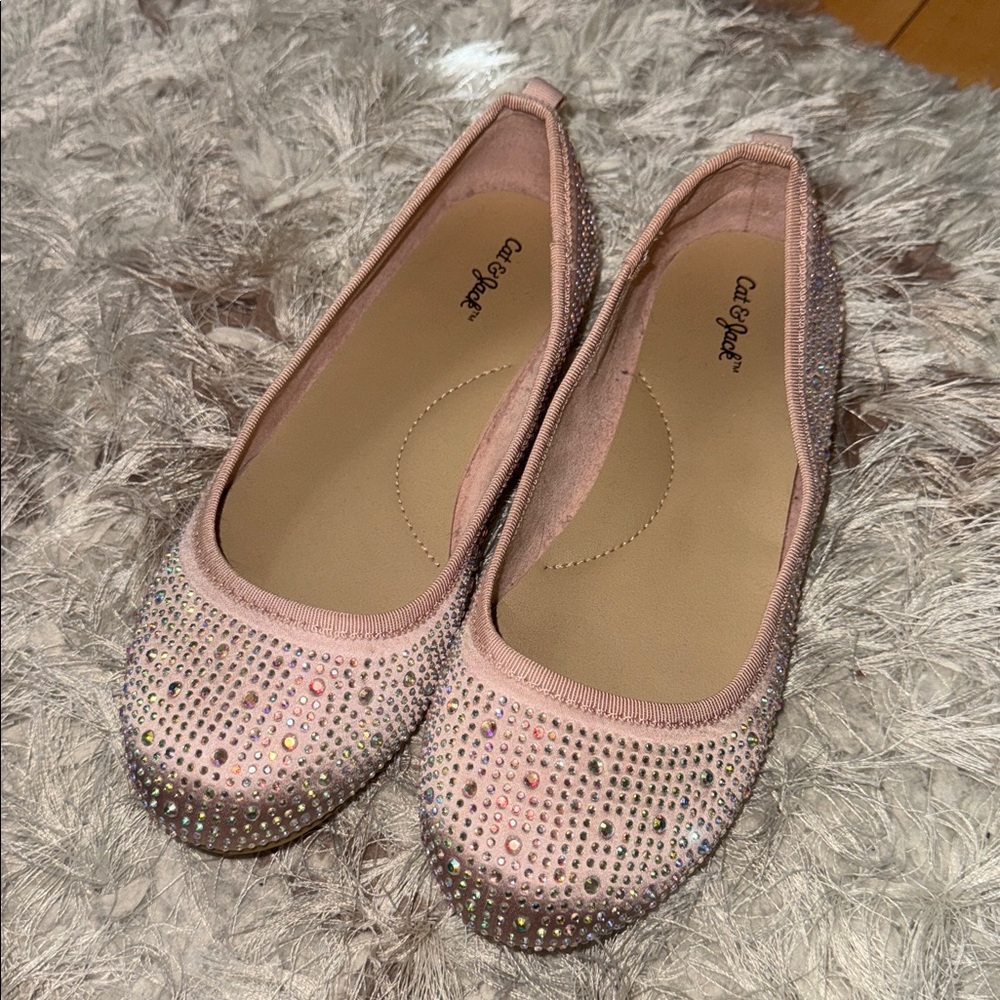 Girls sparkly shoes size 1